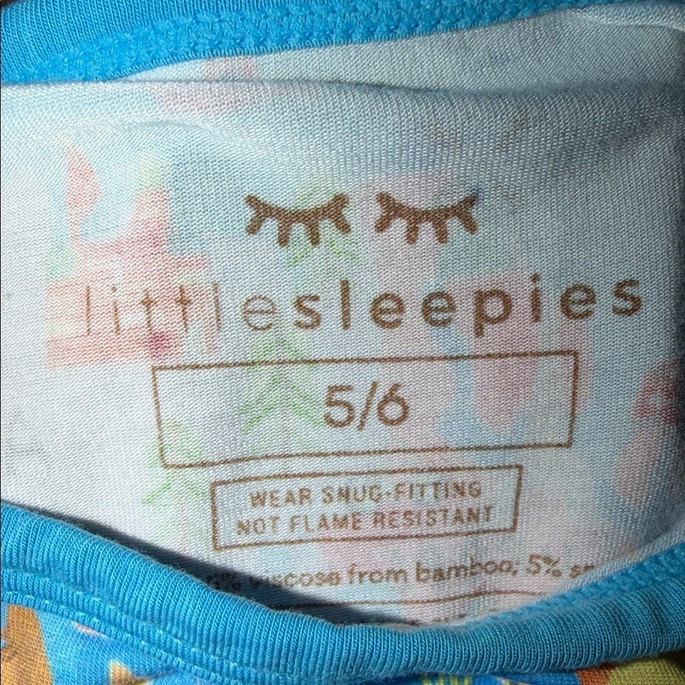 Little Sleepies Colorful World Map Rashguard - Blue - Picture 2 of 2